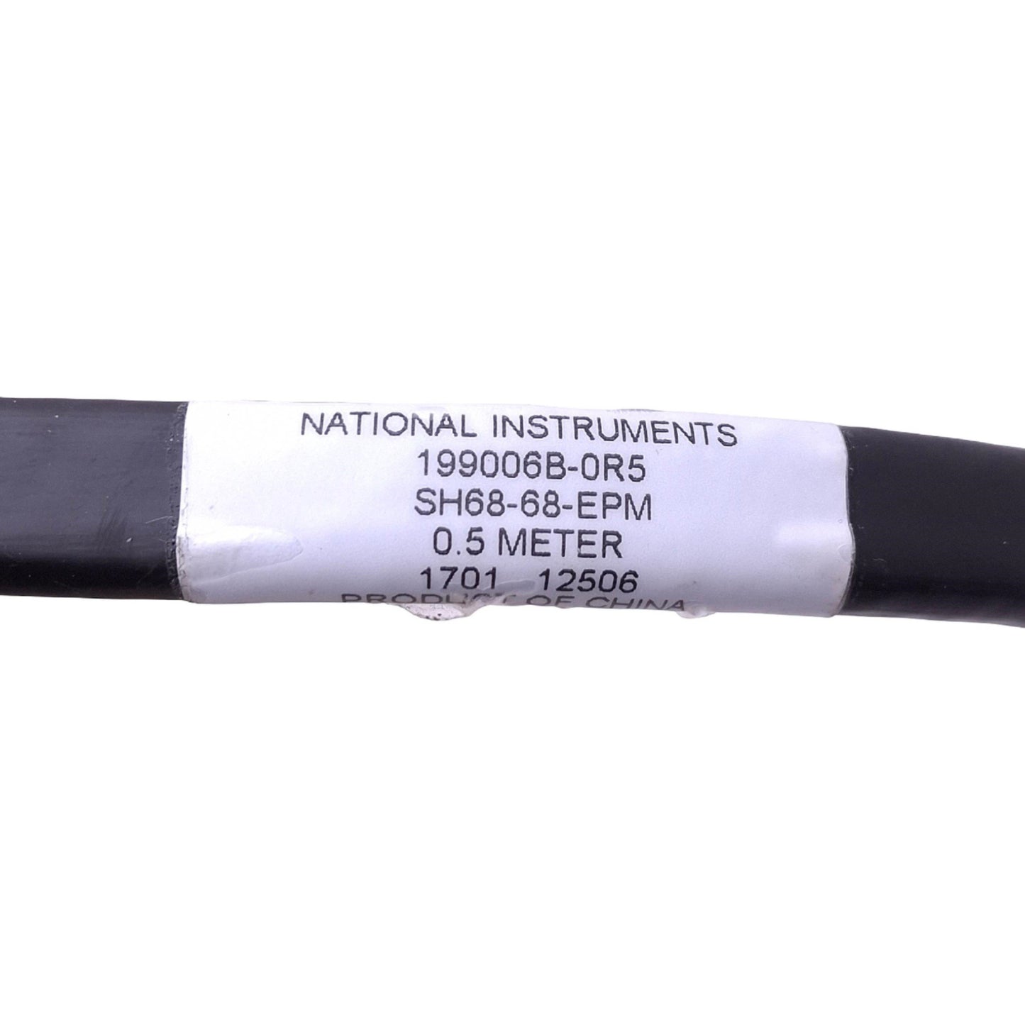 Used National Instruments 199006B-0R5 SH68-68-EPM Shielded DAQ Cable 0.5 Meter Length
