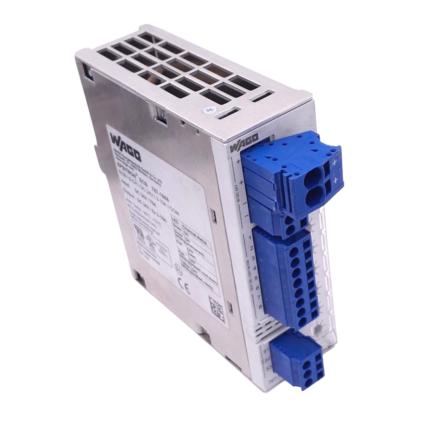 Used Wago 787-1668 EPSITRON Electronic Circuit Breaker, 8-Channel 24VDC 2-10A