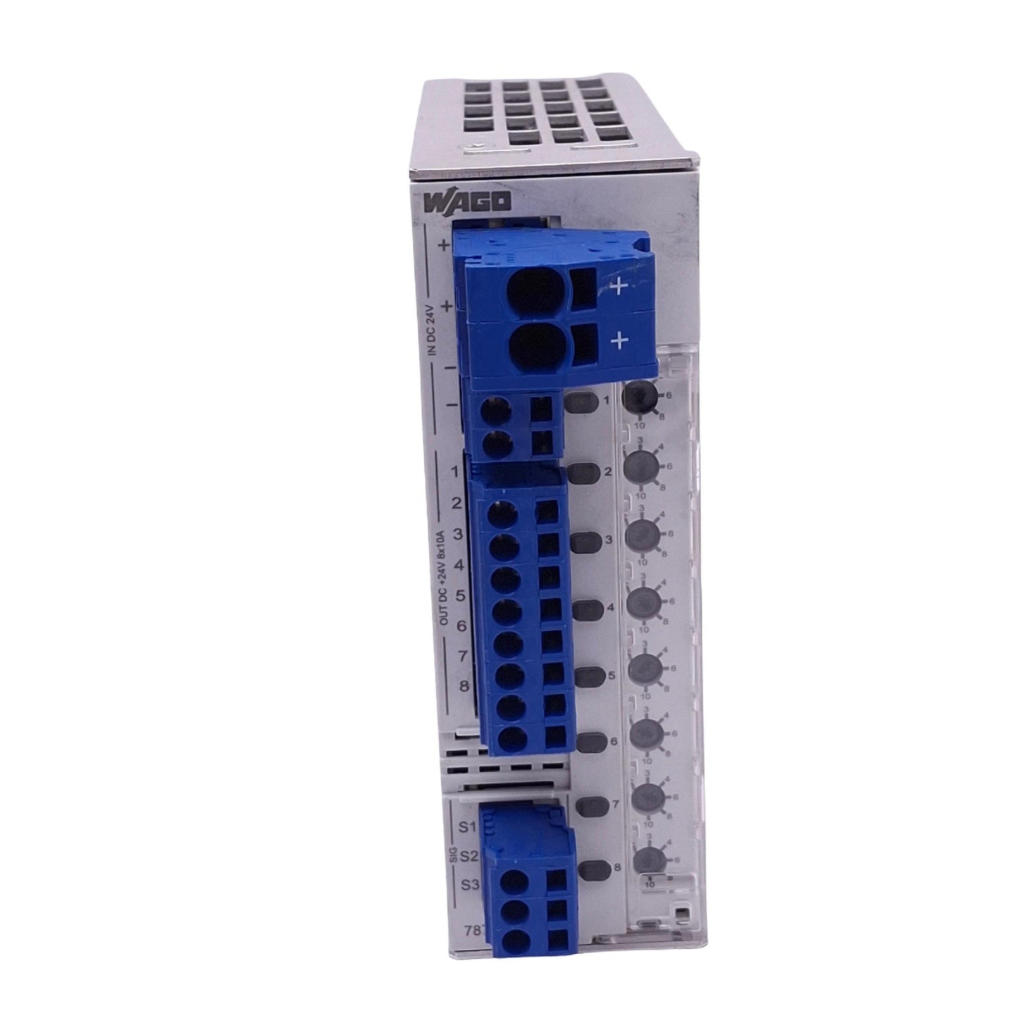 Used Wago 787-1668 EPSITRON Electronic Circuit Breaker, 8-Channel 24VDC 2-10A