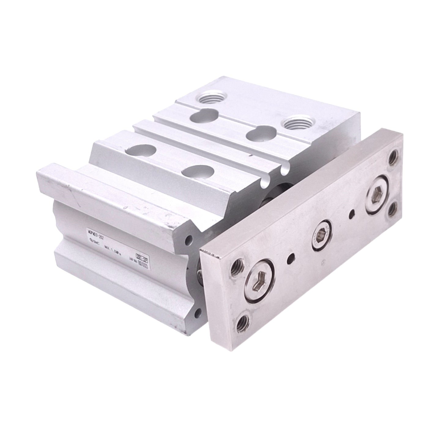 Used SMC MGPM20-20Z Guided Cylinder, 20mm Bore, 20mm Stroke, Rc 1/8in, 1.0MPa Max