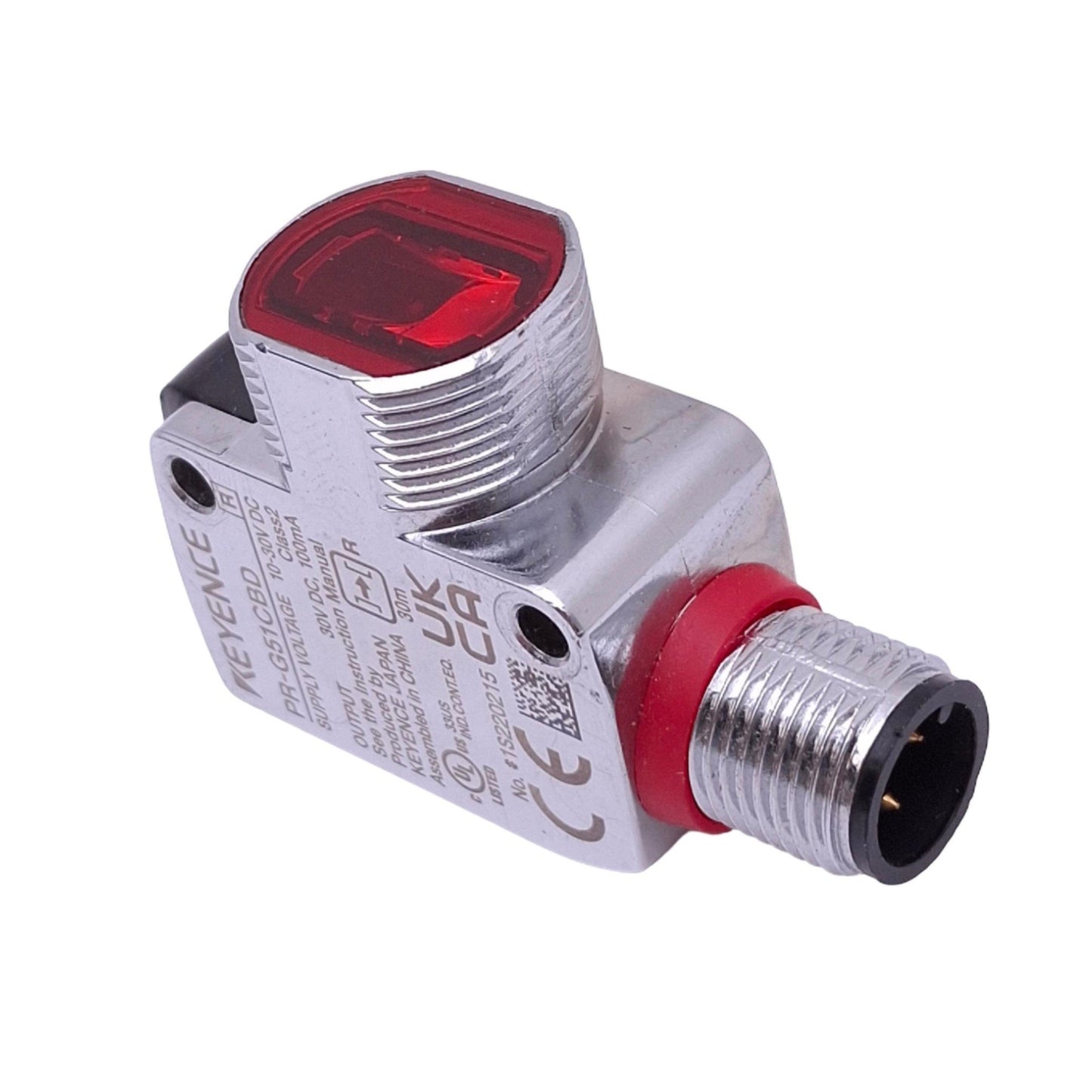 New – Open box Keyence PR-G51CBD Photoelectric Sensor Receiver, 30m Range, 10-30VDC, PNP NPN