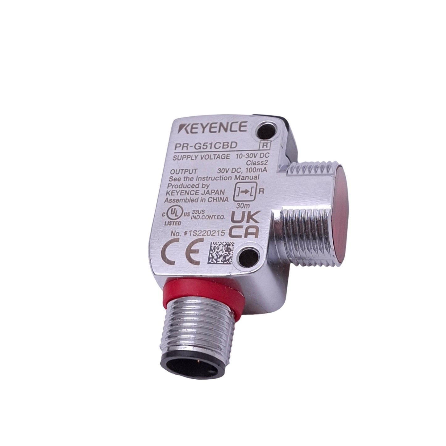 New – Open box Keyence PR-G51CBD Photoelectric Sensor Receiver, 30m Range, 10-30VDC, PNP NPN