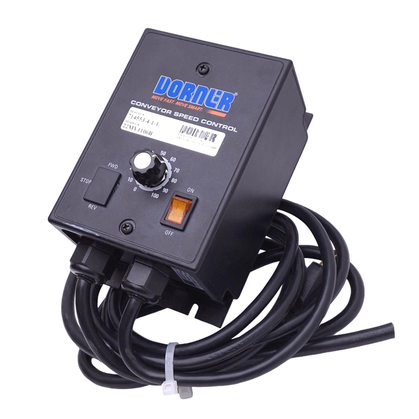 Used Dorner 22MV1106B Conveyer Speed Controller, 3ph 0-230VAC Out, 1/8hp Max