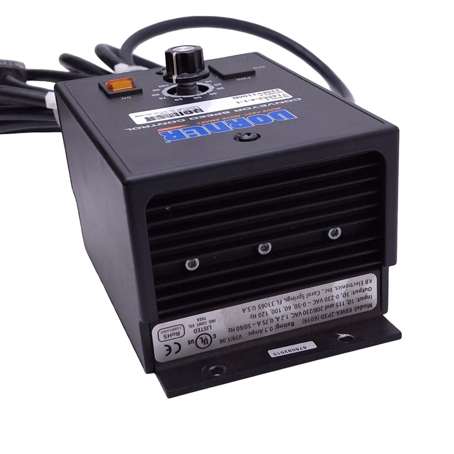 Used Dorner 22MV1106B Conveyer Speed Controller, 3ph 0-230VAC Out, 1/8hp Max