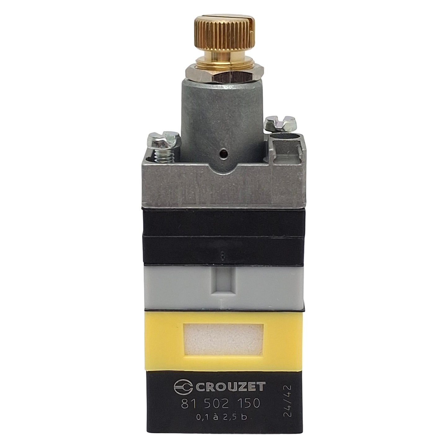 New Crouzet 81502150 Adjustable Pressure Switch, 0.1-2.5bar, 170Nl/min, M4, Sub-Base