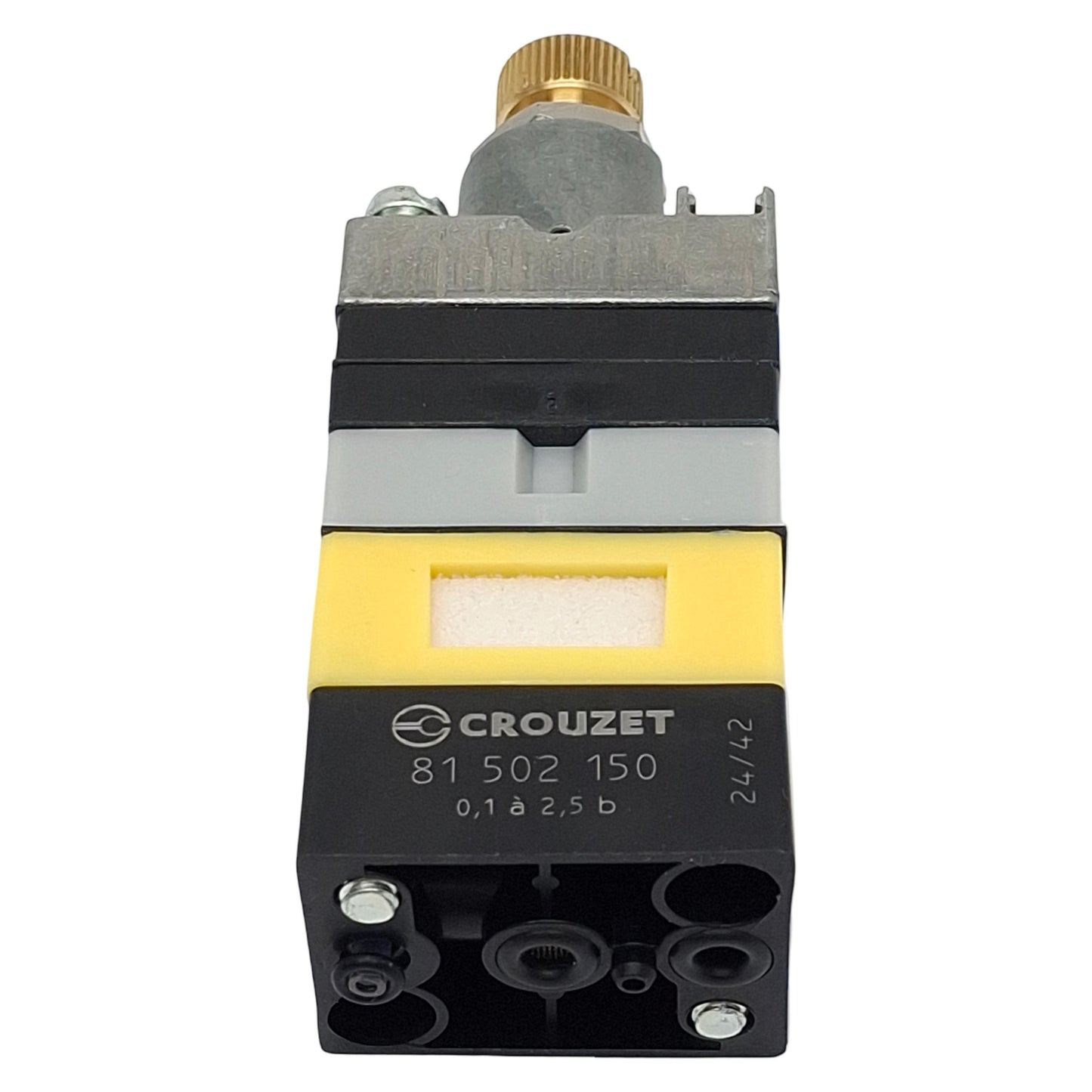 New Crouzet 81502150 Adjustable Pressure Switch, 0.1-2.5bar, 170Nl/min, M4, Sub-Base