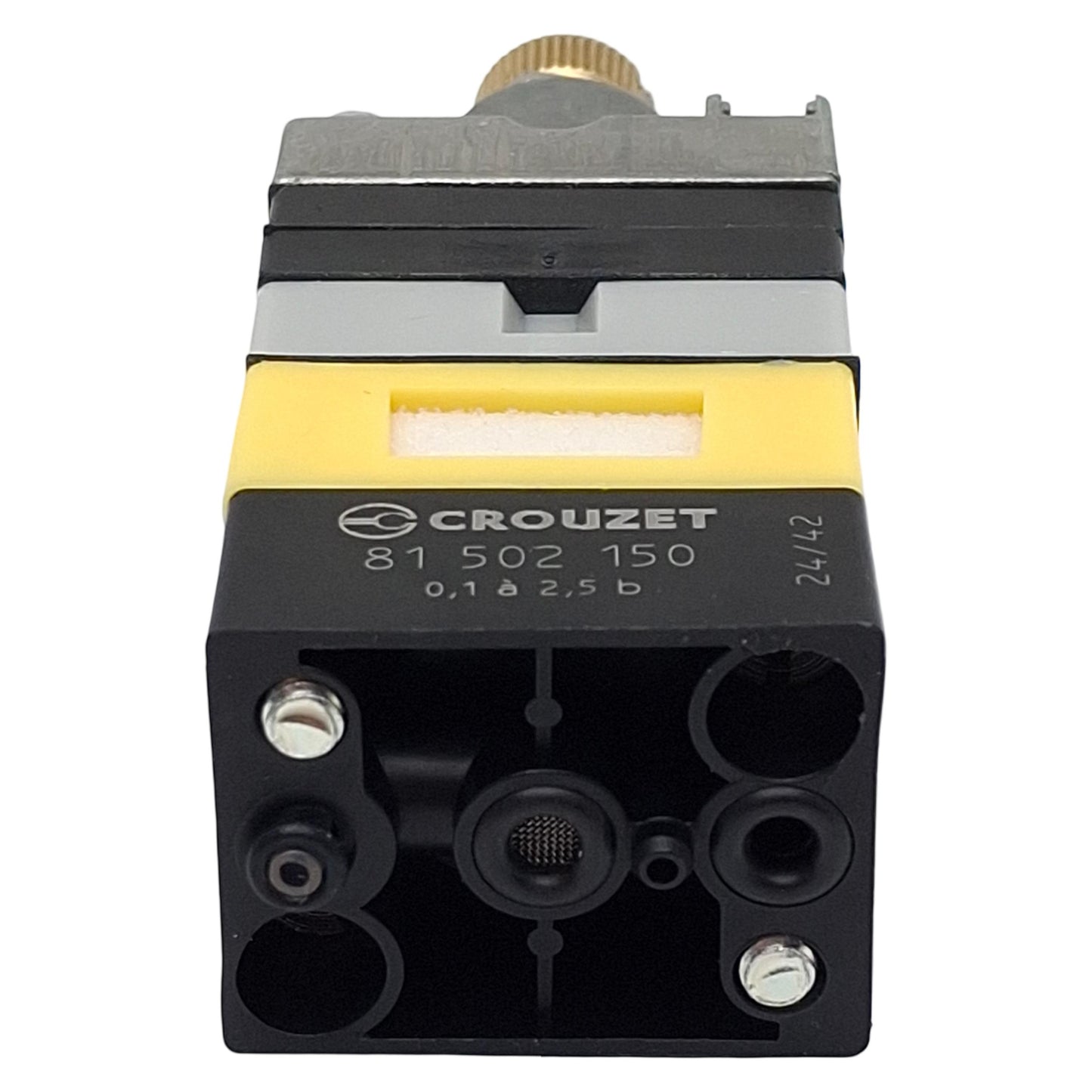 New Crouzet 81502150 Adjustable Pressure Switch, 0.1-2.5bar, 170Nl/min, M4, Sub-Base