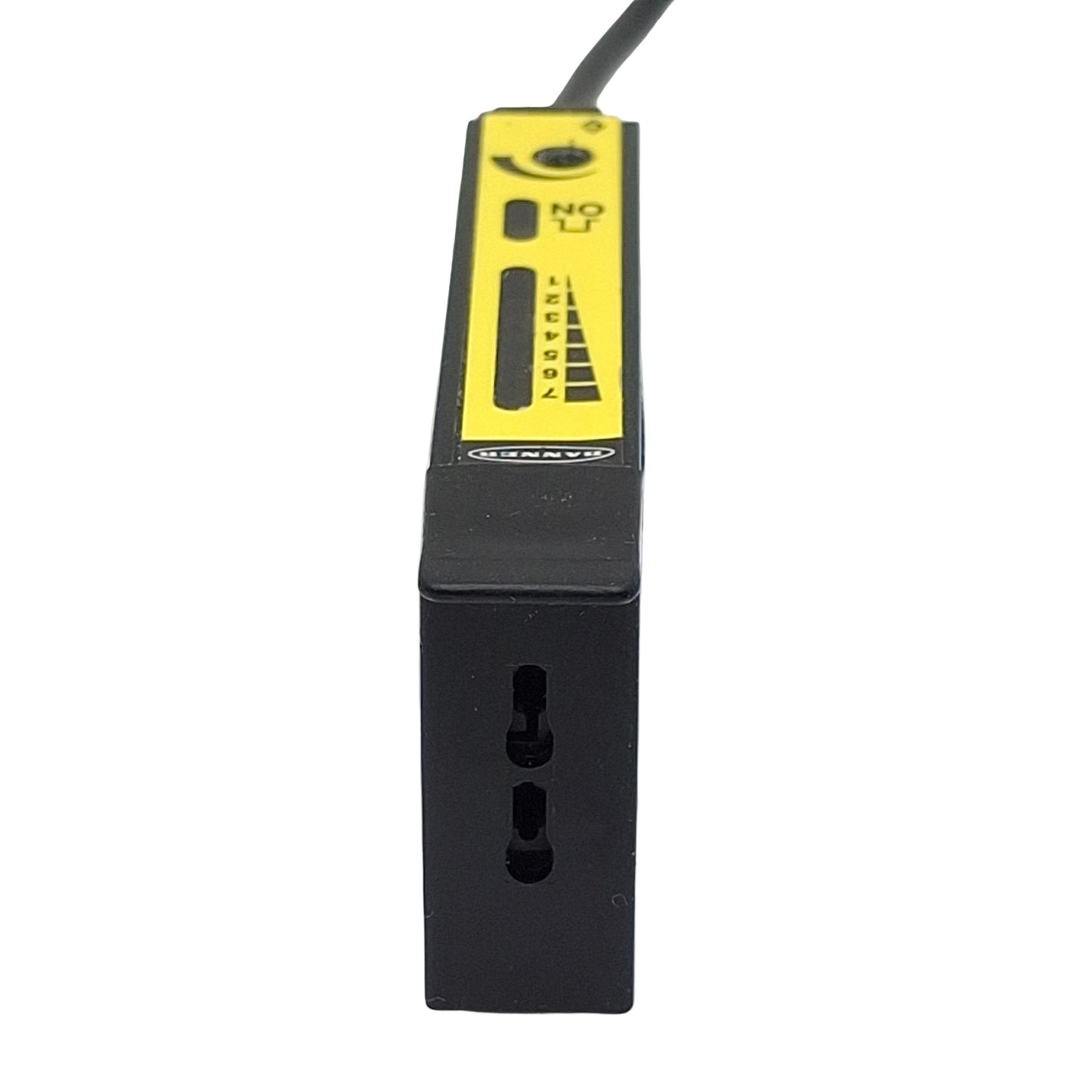Used Banner D12SP6FPQ 33713 Fiber Optic Sensor, PNP, 10-30VDC, 4-Pin M8 Male