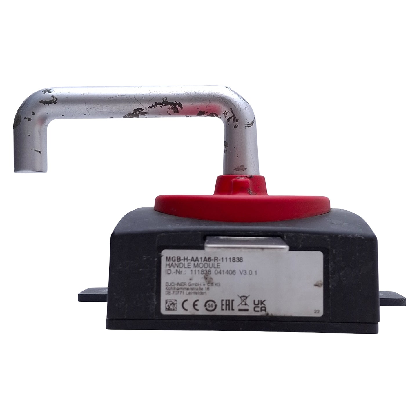 Used Euchner MGB-H-AA1A6-R-111838 Handle Module Auto Lockout w/Aluminum Door Handle