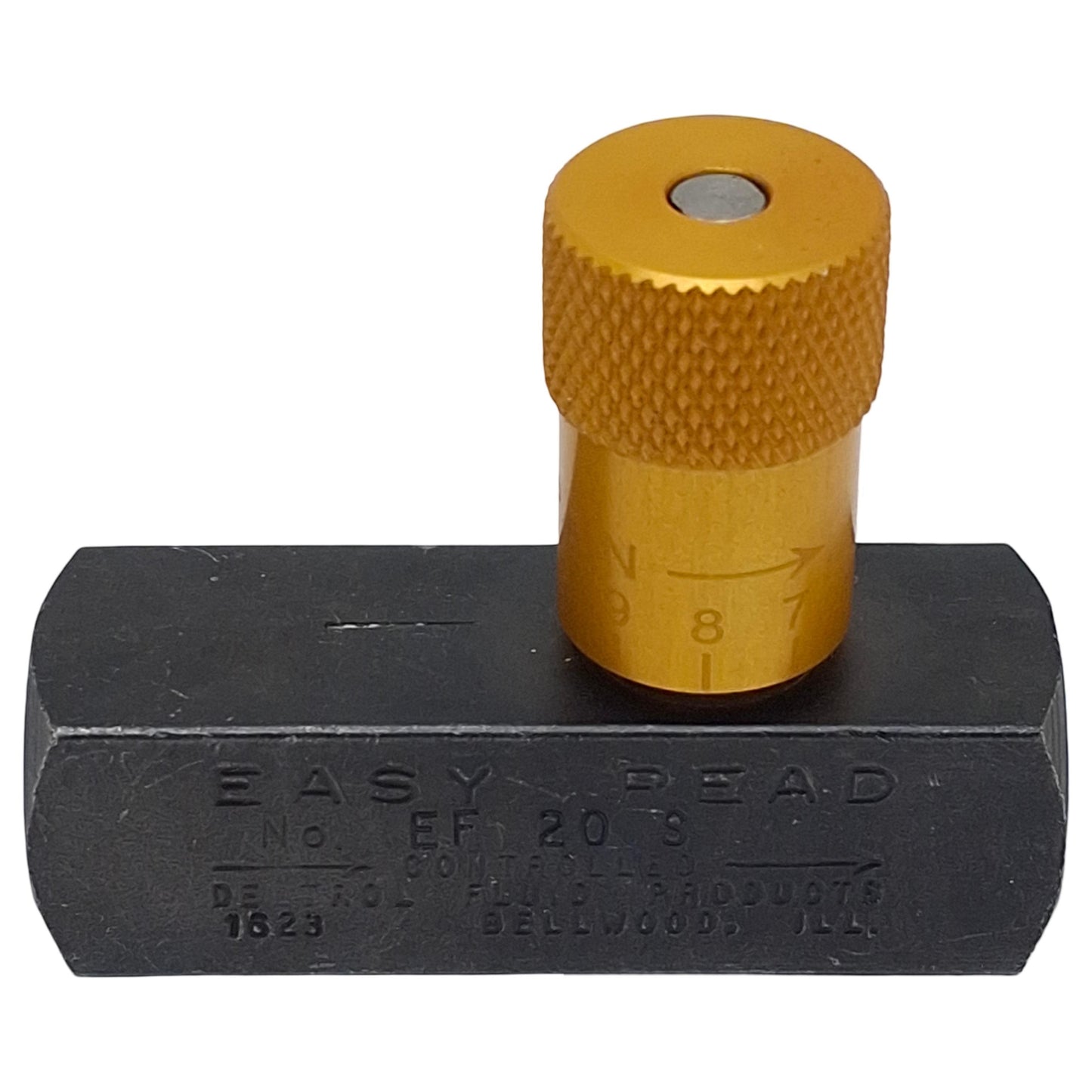 New Deltrol EF20S Easy Read Flow Control Valve, 1/4in NPT Female, 5000psi Max, 6gpm