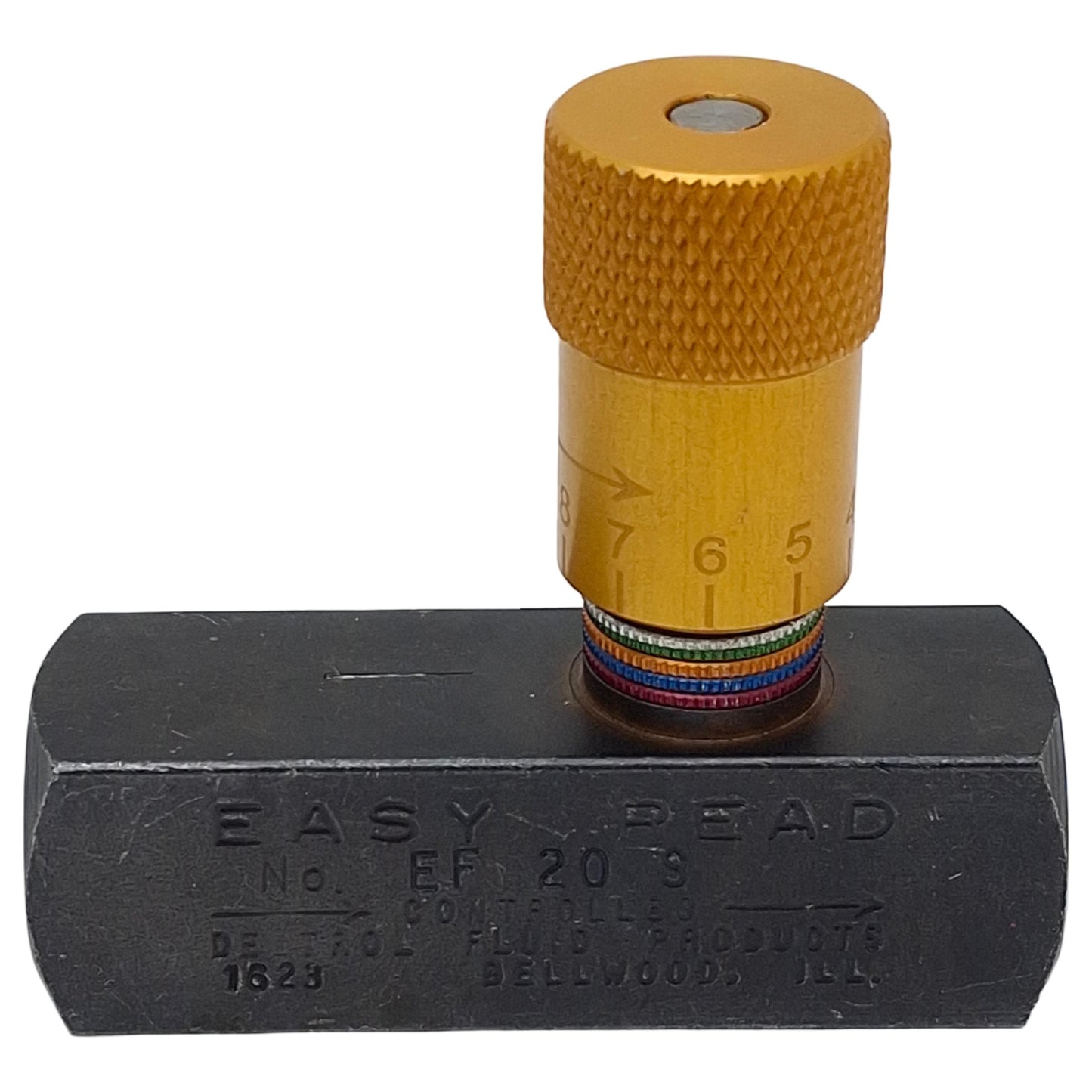 New Deltrol EF20S Easy Read Flow Control Valve, 1/4in NPT Female, 5000psi Max, 6gpm