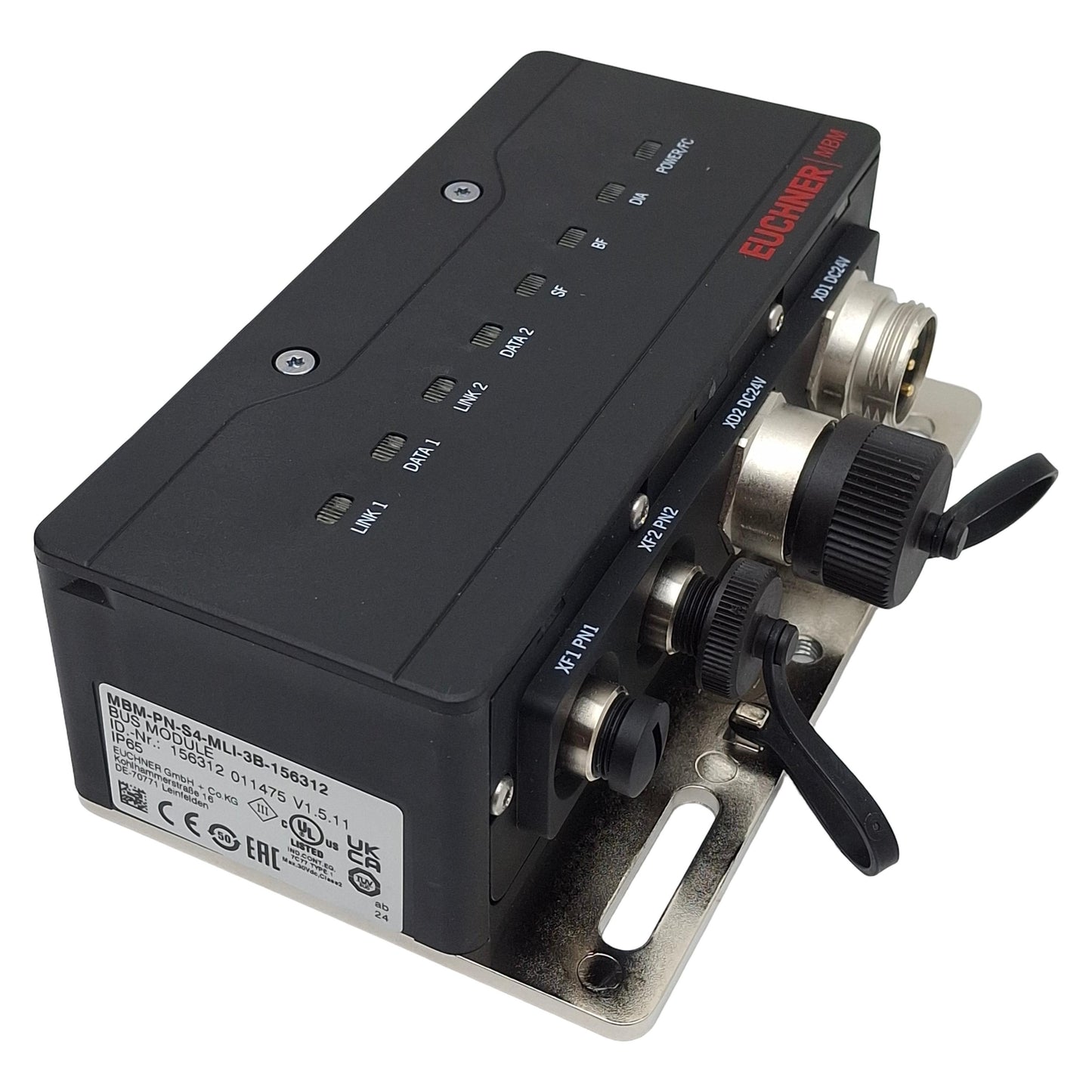 New – Open box Euchner MBM-PN-S4-MLI-3B-156312 PROFINET Bus Module, 24VDC, 5-Pin 7/8"/M12, MGB2