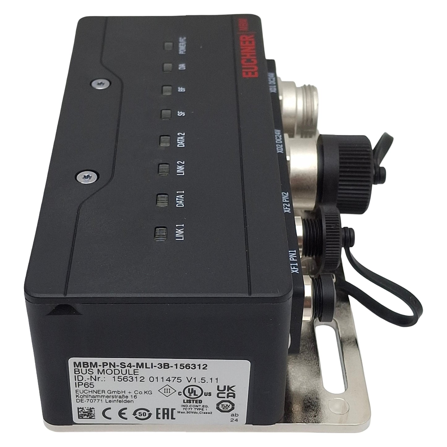 New – Open box Euchner MBM-PN-S4-MLI-3B-156312 PROFINET Bus Module, 24VDC, 5-Pin 7/8"/M12, MGB2
