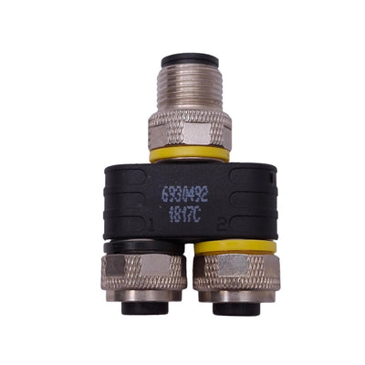 New – Open box Turck 6930492 YB2-FSM5-2FKM5.4 Splitter Adapter, M12 5-Pin Male to Female