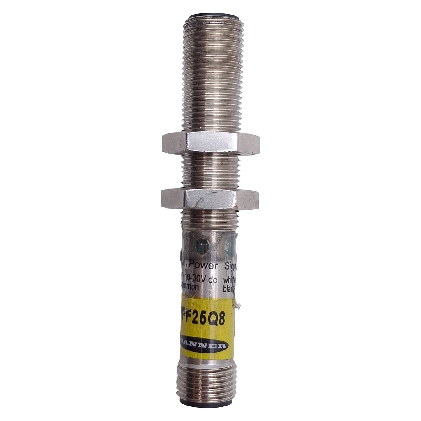 Used Banner M12PFF25Q8 Proximity Sensor PNP, M12x1, M12 Euro-Style 4-Pin, 10-30VDC