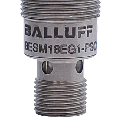 Used Balluff BESM18EG1-PSC10Z-S04G-S11 Inductive Sensor PNP NO, 10mm Range, M18x1