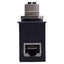 Used Panduit ICAM12X90RJS Panel Mount Adapter 90° Angle, M12 X-code 8-pin to RJ45