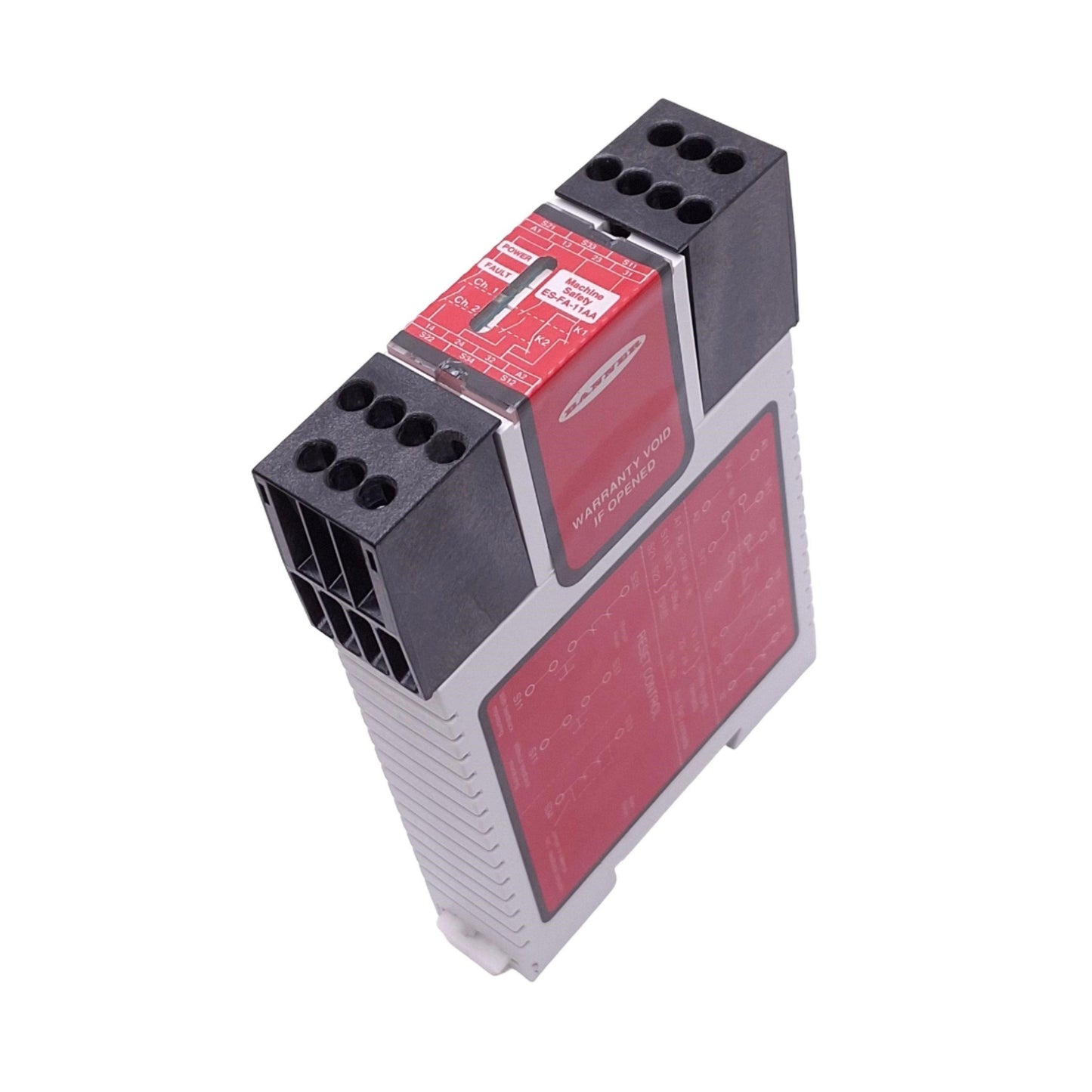 Used Banner ES-FA-11AA Safety Relay Module, 2-Channel, 1NC Aux, 24VAC/DC Input