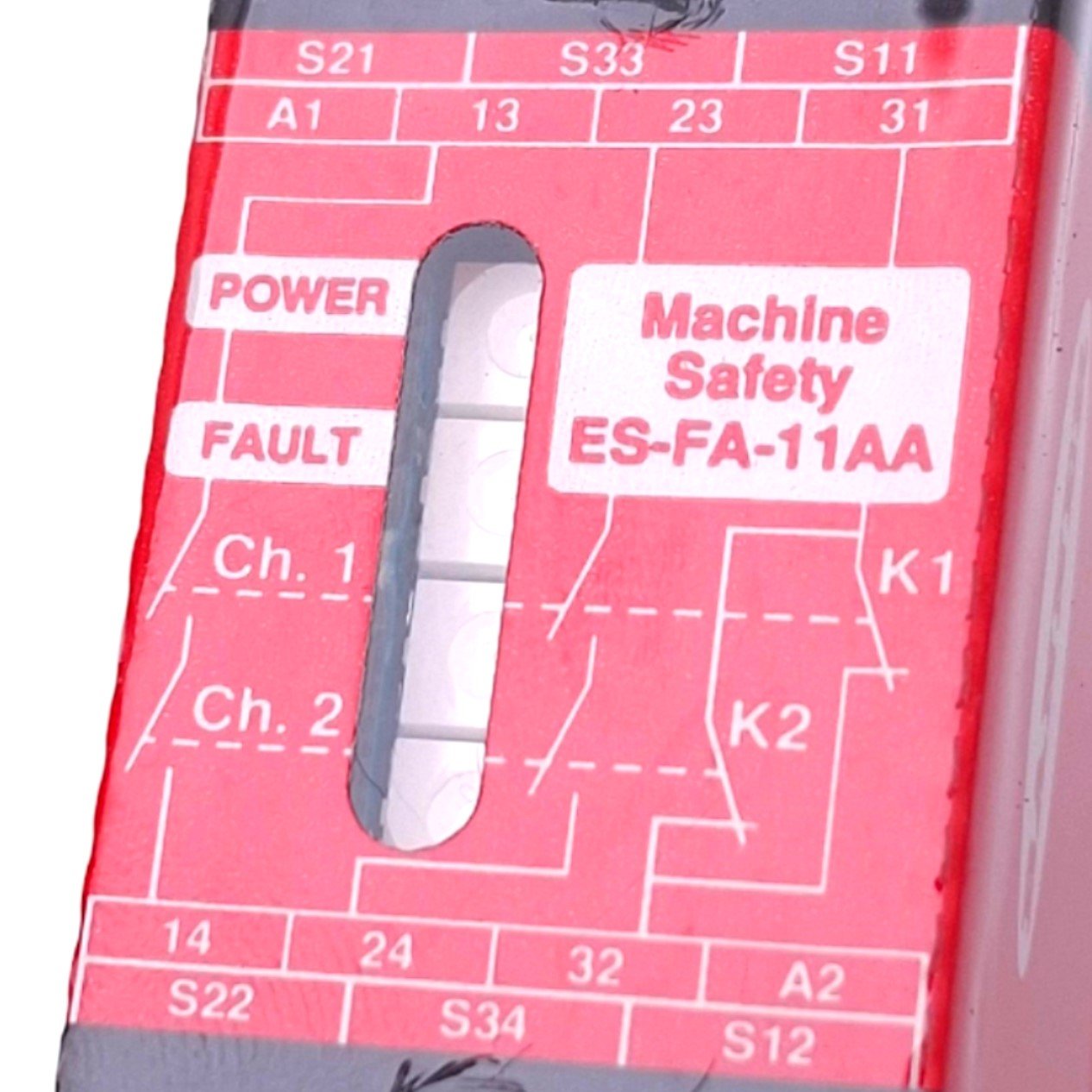 Used Banner ES-FA-11AA Safety Relay Module, 2-Channel, 1NC Aux, 24VAC/DC Input