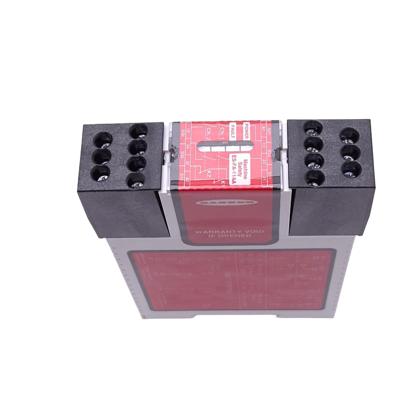 Used Banner ES-FA-11AA Safety Relay Module, 2-Channel, 1NC Aux, 24VAC/DC Input