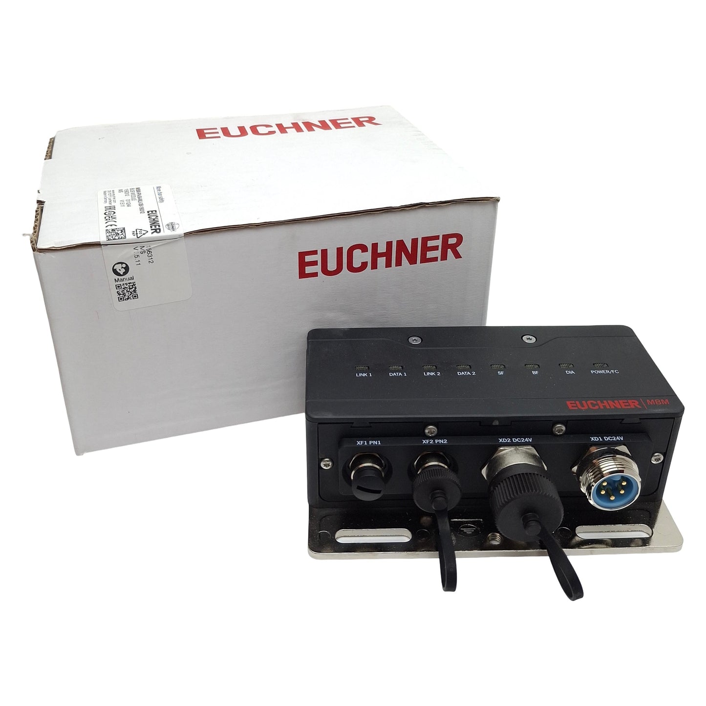 New Euchner MBM-PN-S4-MLI-3B-156312 PROFINET Bus Module 24VDC, 5-Pin 7/8"/M12, MGB2