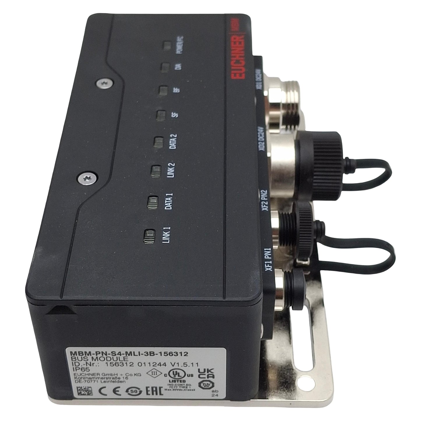 New Euchner MBM-PN-S4-MLI-3B-156312 PROFINET Bus Module 24VDC, 5-Pin 7/8"/M12, MGB2