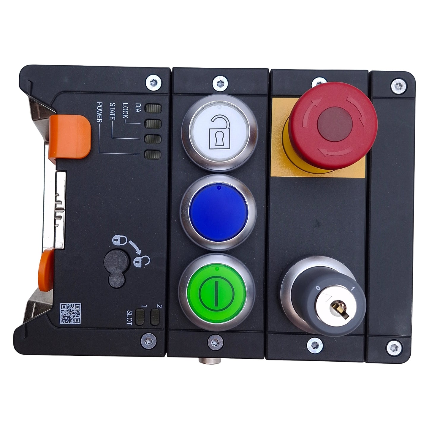 New Euchner MGB2-L1-MLI-U-YI7I8-CA-L-168724 Locking Module M12 5-Pin, Hinge DIN Left