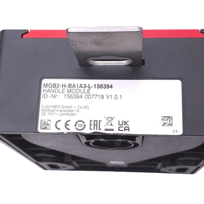 New Euchner MGB2-H-BA1A3-L-156394 Multifunctional Gate Box Handle Module, 2000N Max