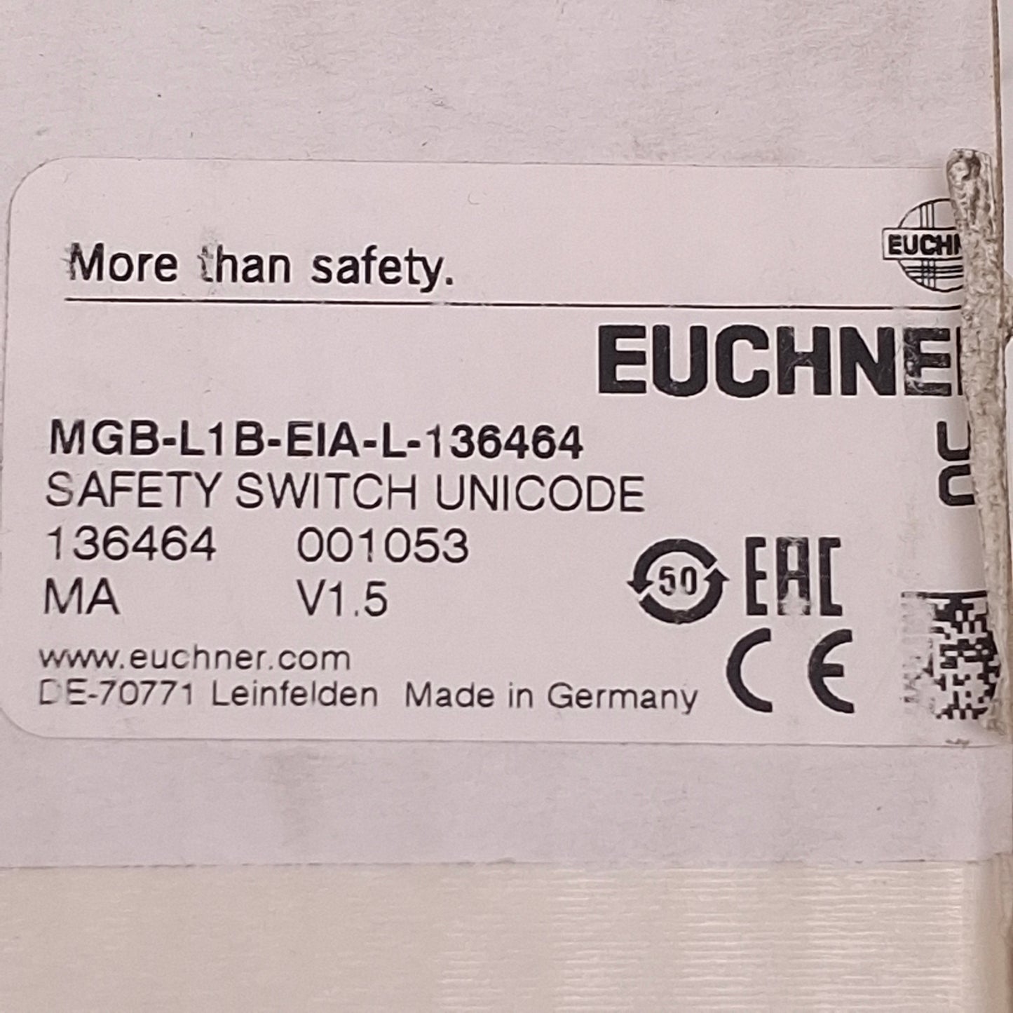 New Euchner MGB-L1B-EIA-L-136464 Locking Module M12 4-Pin/5-Pin, Hinge DIN Left