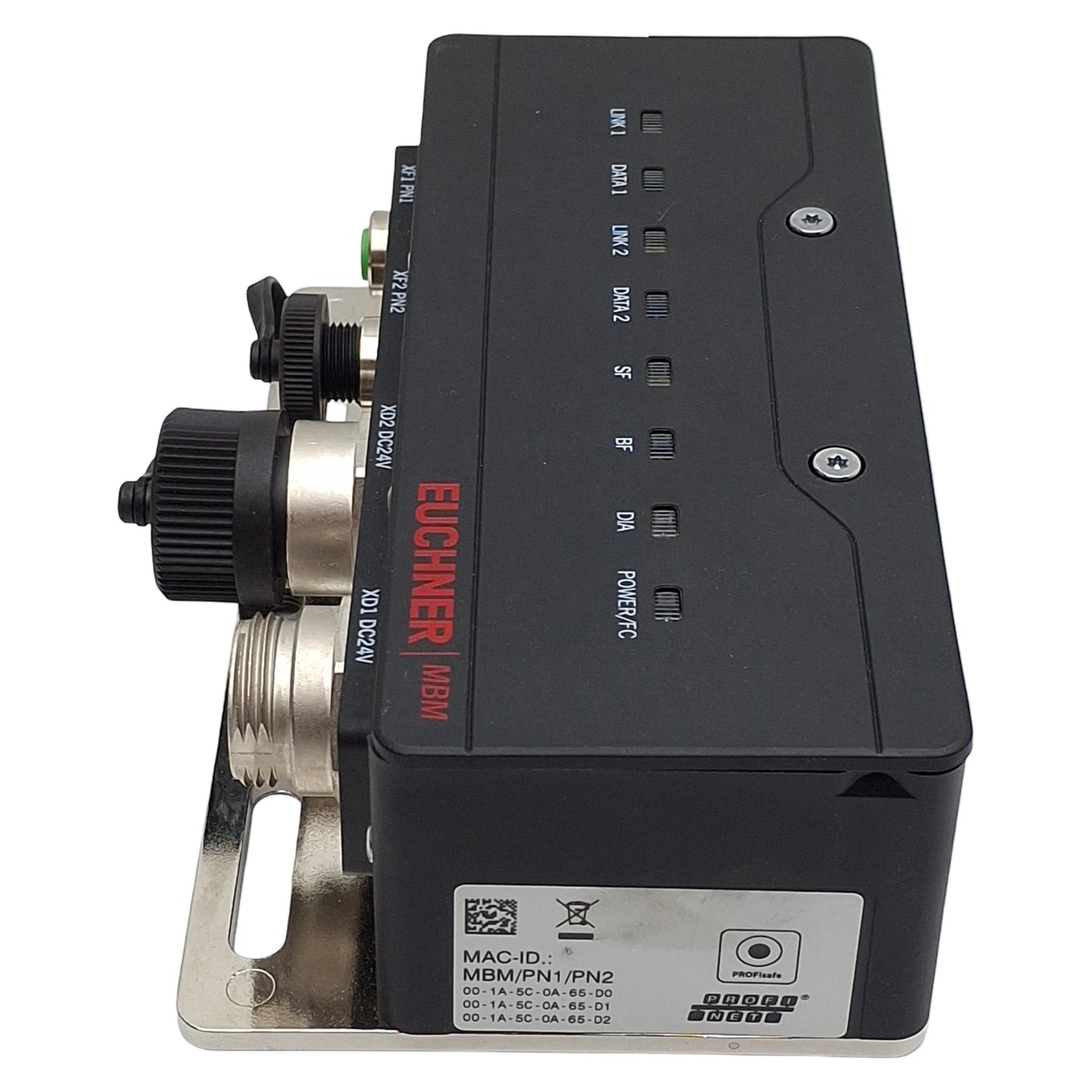 Used Euchner MBM-PN-S4-MLI-3B-156312 PROFINET Bus Module, 5-Pin 7/8"/M12, 24VDC, MGB2