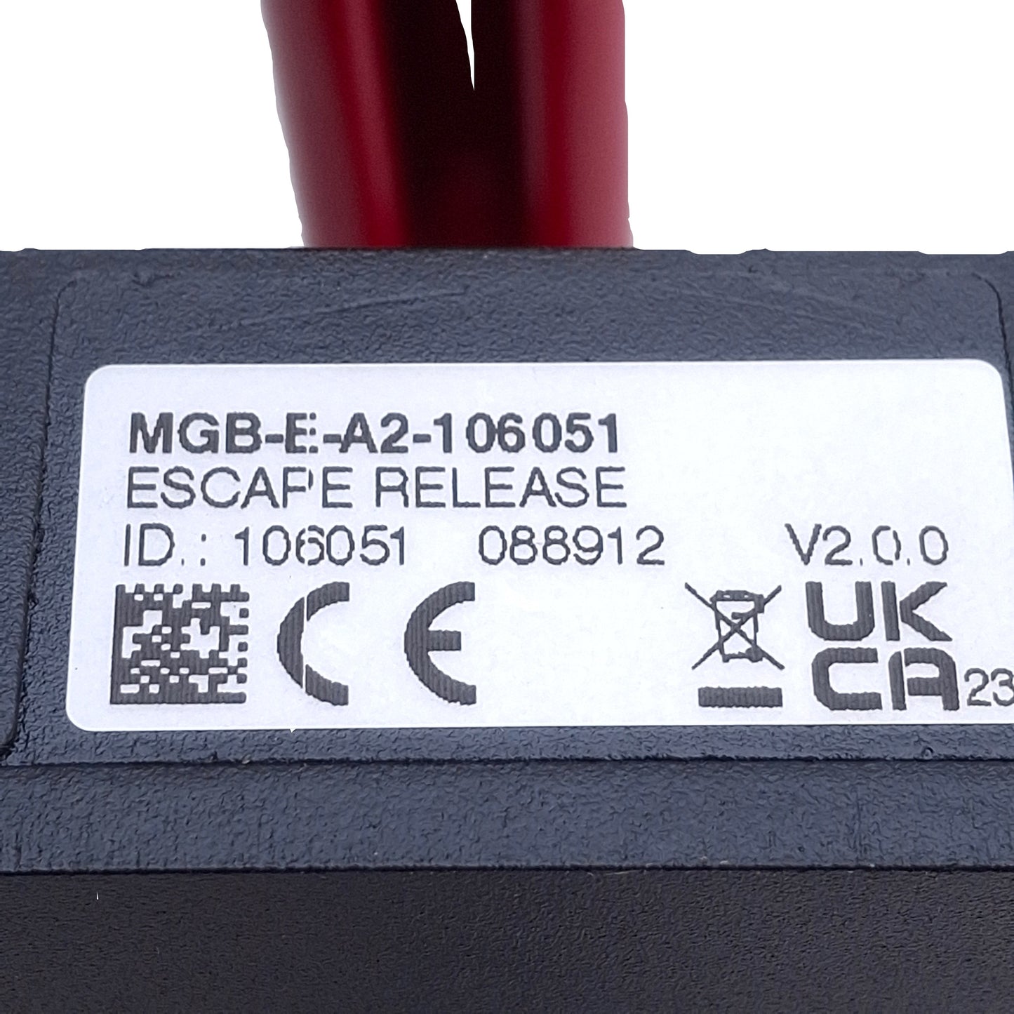 Used Euchner MGB-E-A2-106051 Escape Release Module w/Door Handle, Door Profile 40mm