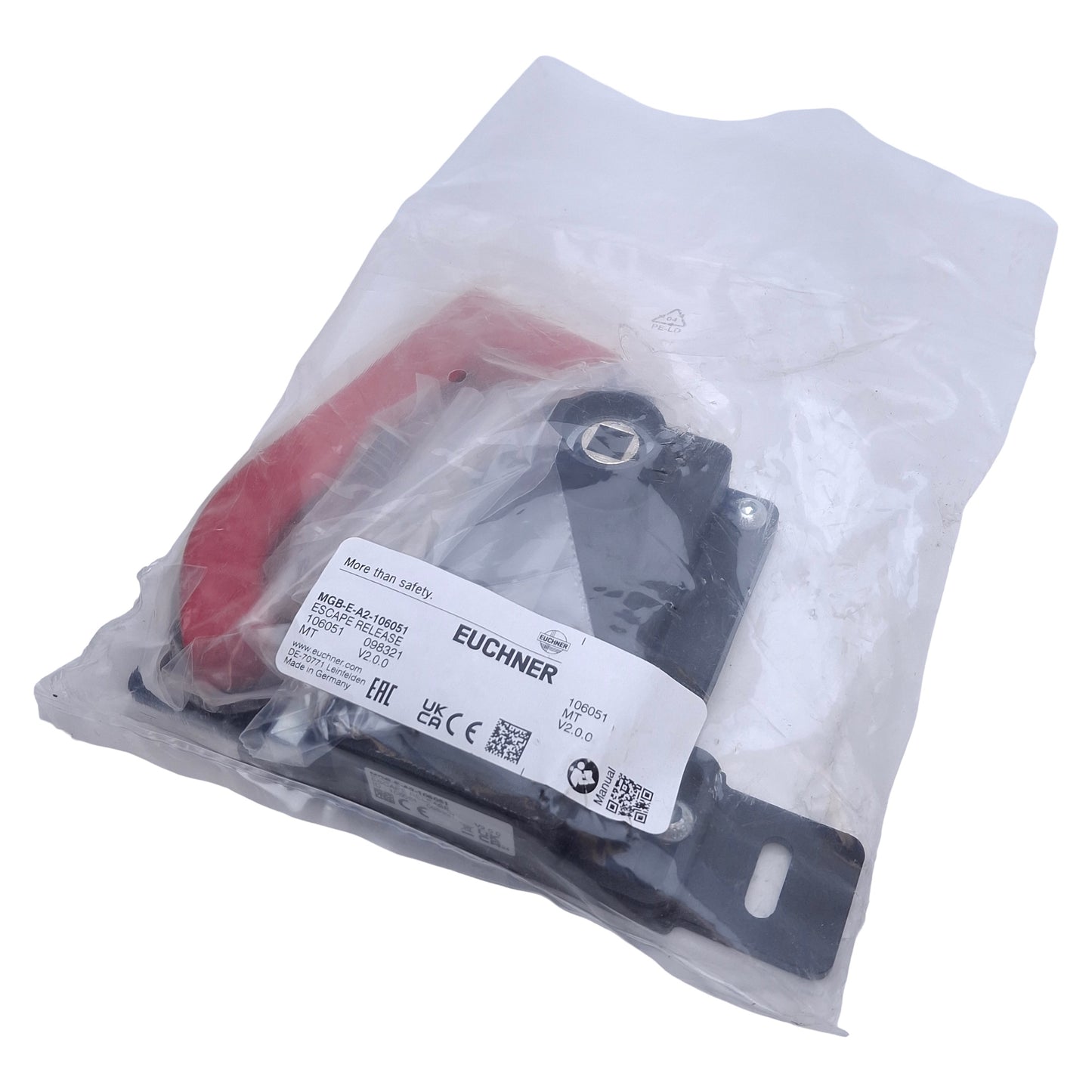 New Euchner MGB-E-A2-106051 Escape Release Module For MGB Safety Systems, 40mm