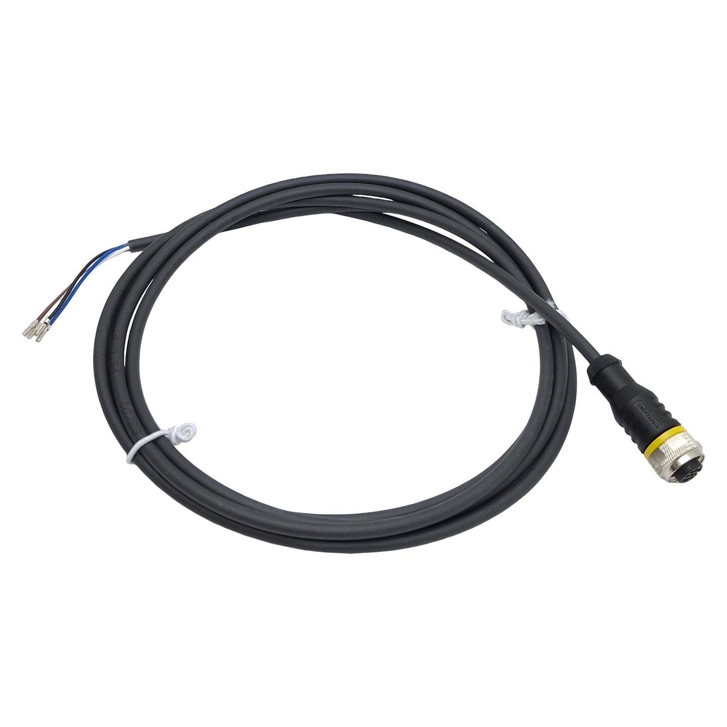 New Lot of 2 Turck RKC4.4T-2/TXL Actuator/Sensor Cable, 4-Pin M12 Female to Leads 2m