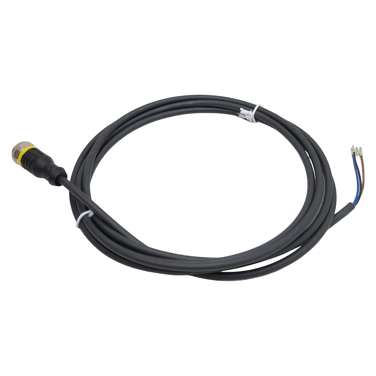 New Lot of 2 Turck RKC4.4T-2/TXL Actuator/Sensor Cable, 4-Pin M12 Female to Leads 2m