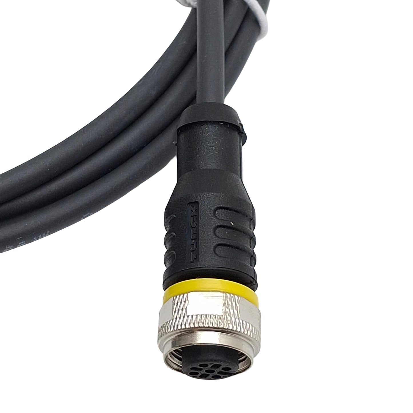 New Lot of 2 Turck RKC4.4T-2/TXL Actuator/Sensor Cable, 4-Pin M12 Female to Leads 2m