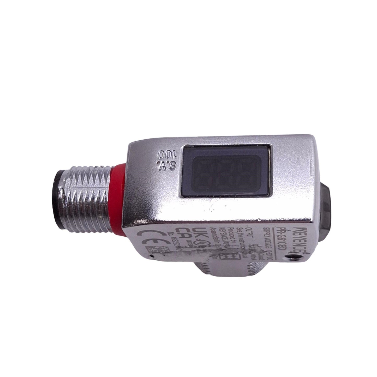Used Keyence PR-G61CBD Photoelectric Sensor, 0.1-4.2m Range, 10-30VDC, PNP/NPN Out