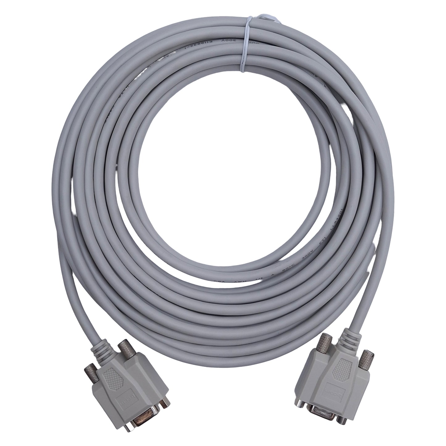 New L-Com CSMN9FF-25 Deluxe Molded D-Sub Cable DB9 Female to DB9 Female, 25ft Length