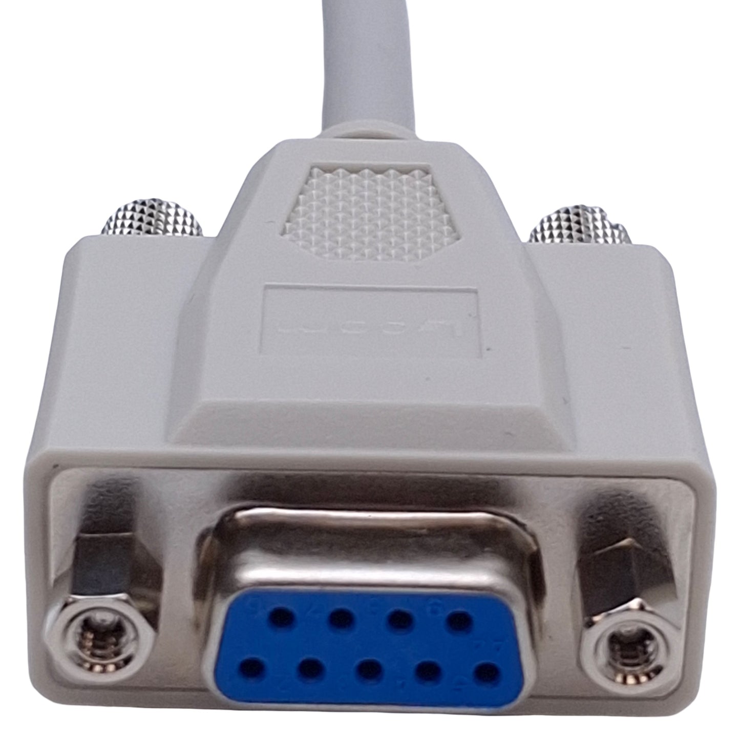 New L-Com CSMN9FF-25 Deluxe Molded D-Sub Cable DB9 Female to DB9 Female, 25ft Length