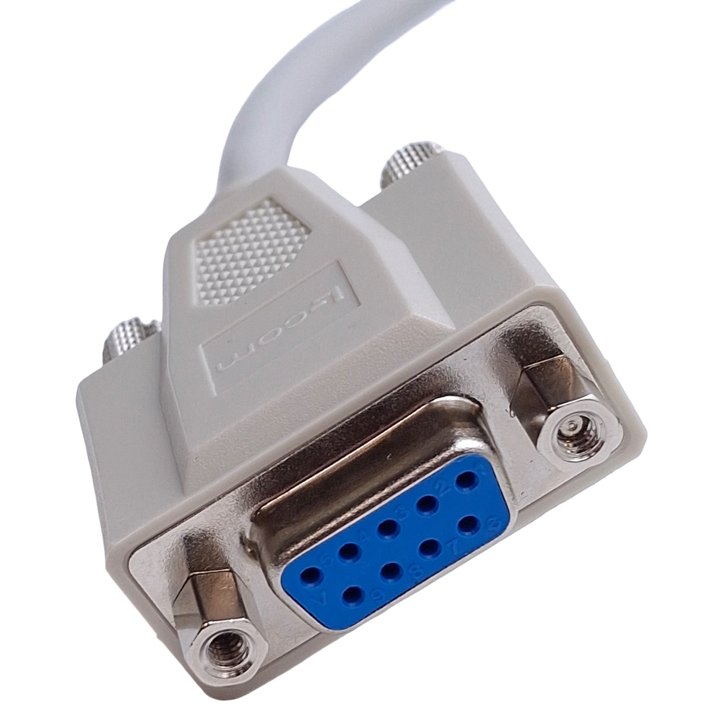 New L-Com CSMN9FF-50 Deluxe Molded D-Sub Cable DB9 Female to DB9 Female, 50ft Length