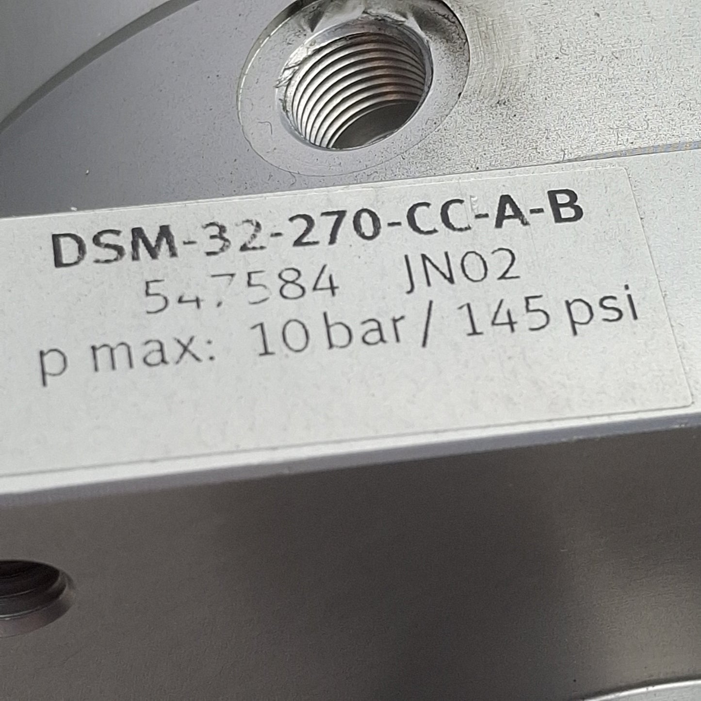 Used Festo DSM-32-270-CC-A-B Vane Rotary Actuator, 0-270° Rotation, ø32mm Bore, 10bar