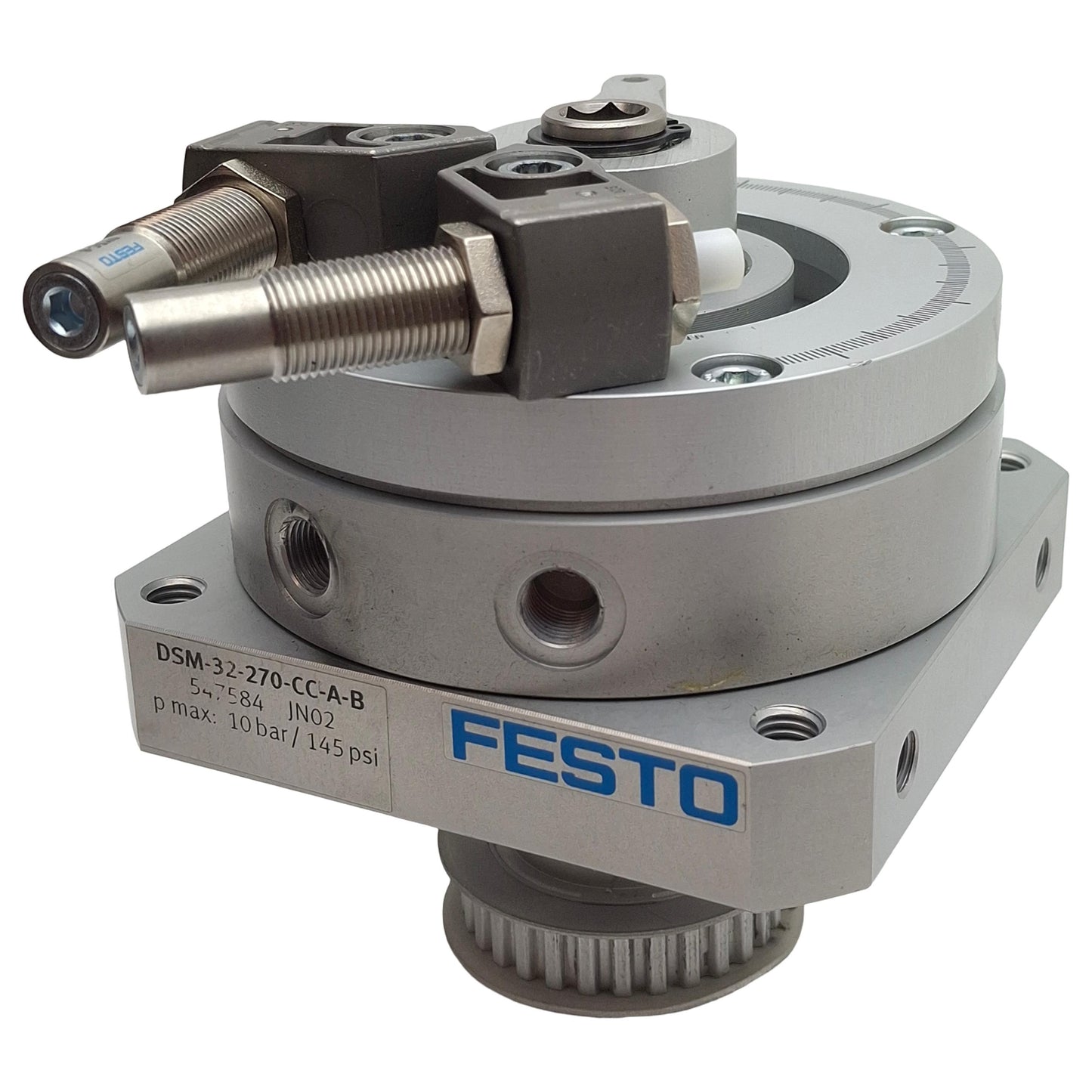 Used Festo DSM-32-270-CC-A-B Vane Rotary Actuator, 0-270° Rotation, ø32mm Bore, 10bar