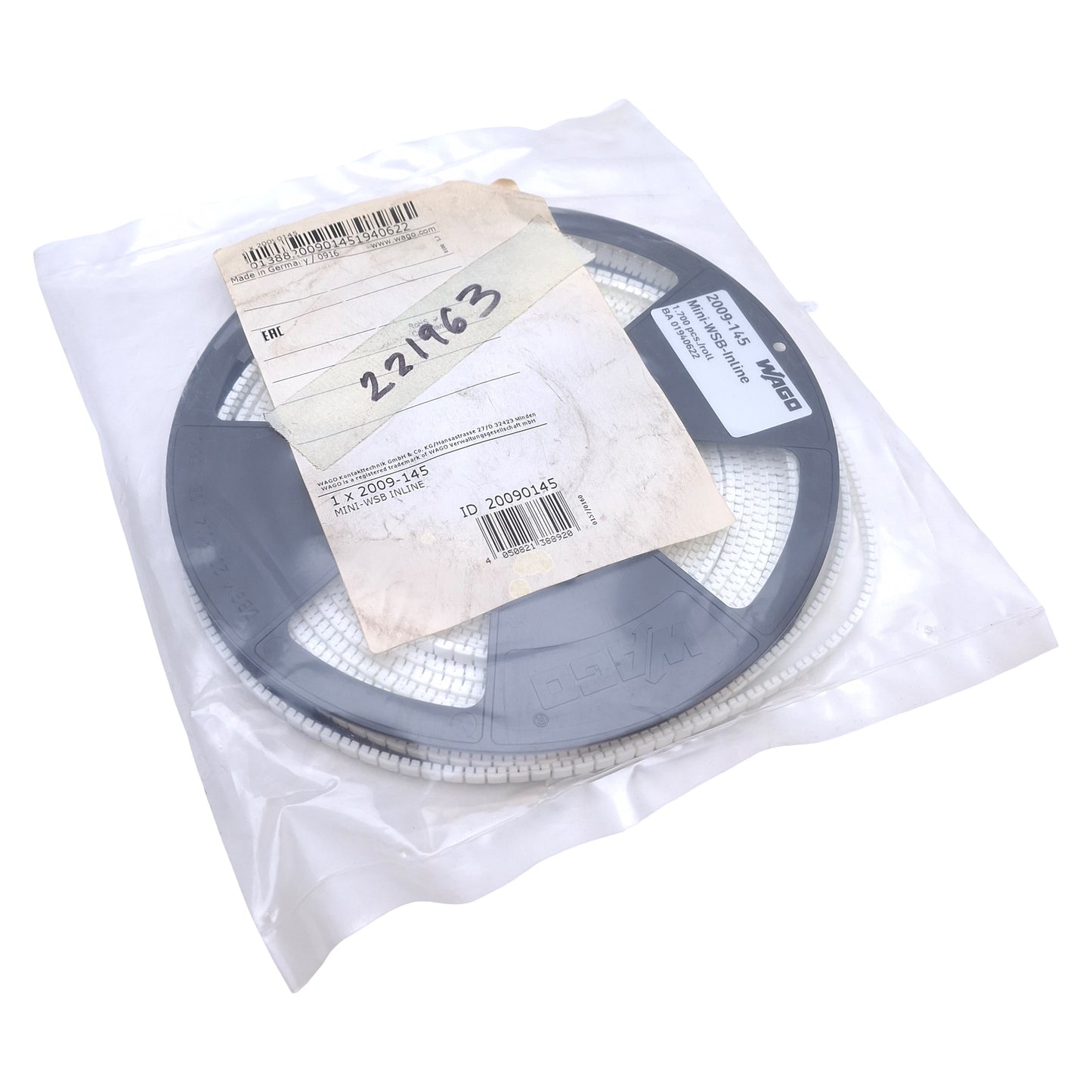 New Wago 2009-145 Mini-WSB Inline, Thermal Transfer, 5-5.2mm Width, 1,700 Markers
