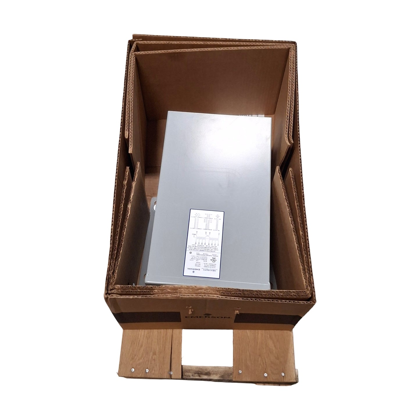 New Emerson HS5F5AS Hevi Duty Transformer 240x480V Primary, 120/240V Secondary, 5kVA