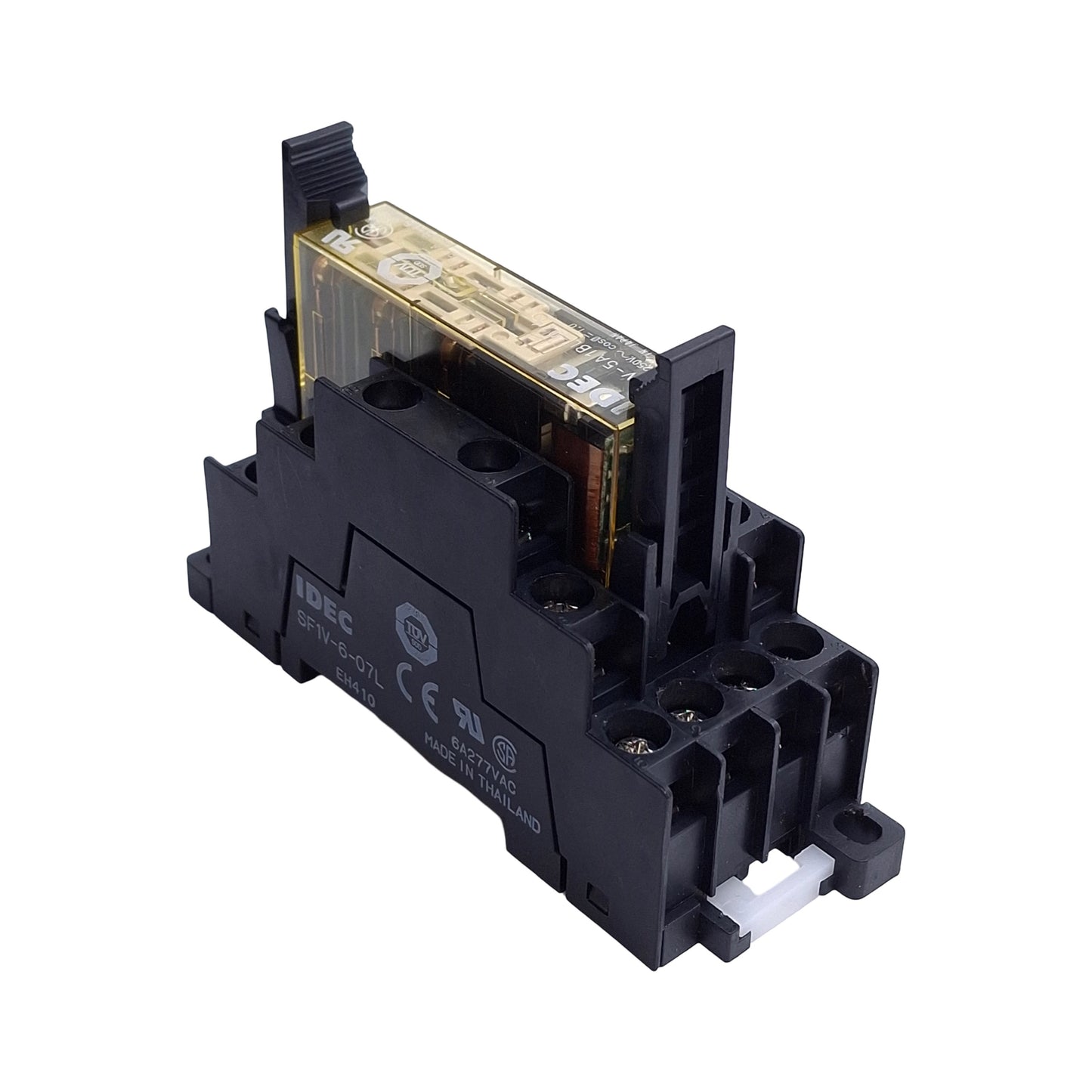 Used Idec RF1V-5A1BL-D24 Force Guided Plug In Relay, 5NO+1NC, 6A 250VAC, 24VDC Coil