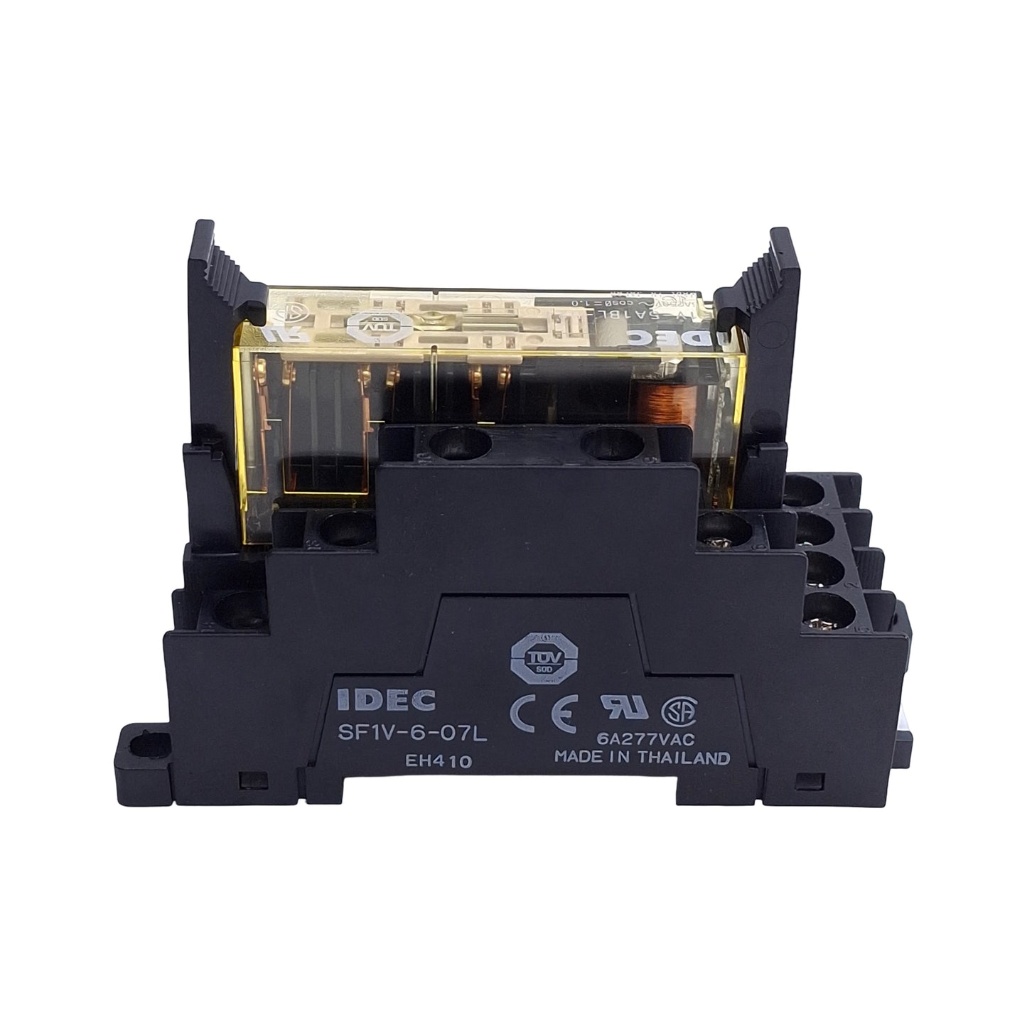 Used Idec RF1V-5A1BL-D24 Force Guided Plug In Relay, 5NO+1NC, 6A 250VAC, 24VDC Coil