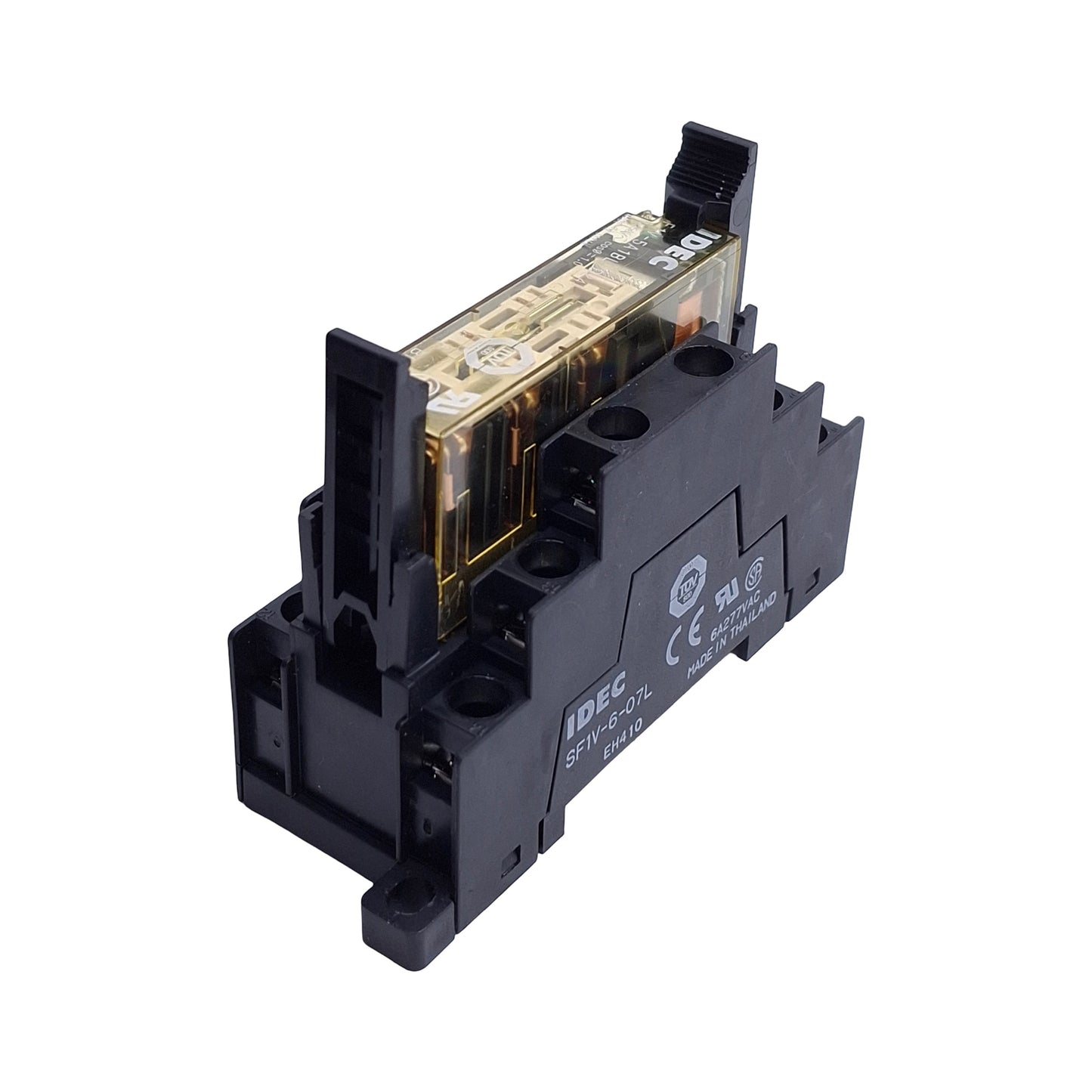 Used Idec RF1V-5A1BL-D24 Force Guided Plug In Relay, 5NO+1NC, 6A 250VAC, 24VDC Coil