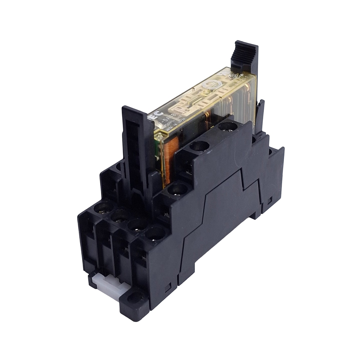 Used Idec RF1V-5A1BL-D24 Force Guided Plug In Relay, 5NO+1NC, 6A 250VAC, 24VDC Coil