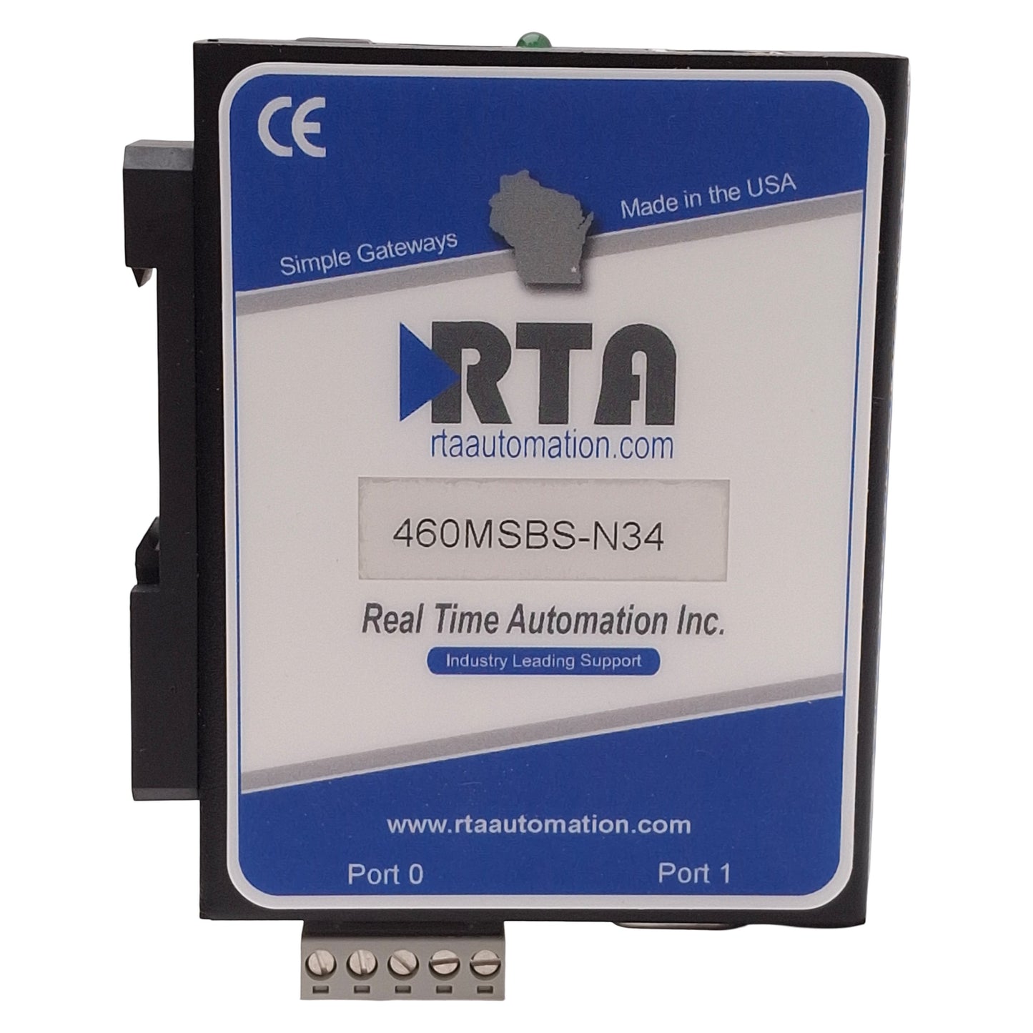 New – Open box RTA 460MSBS-N34-D Modbus TCP/IP Client to BACnet/IP Client Gateway, 12-24VDC