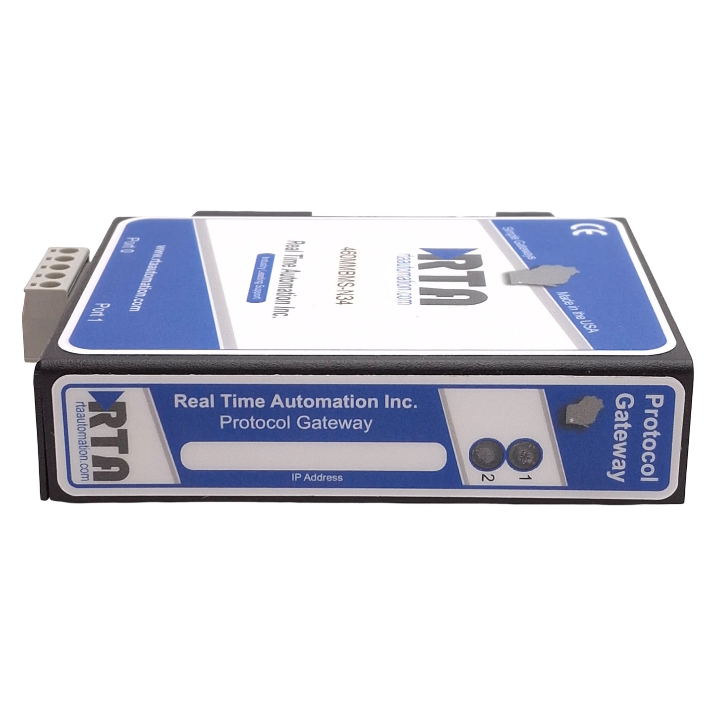 New – Open box RTA 460MMBMS-N34-D Modbus RTU Slave to BACnet MS/TP Master Gateway, 12-24VDC