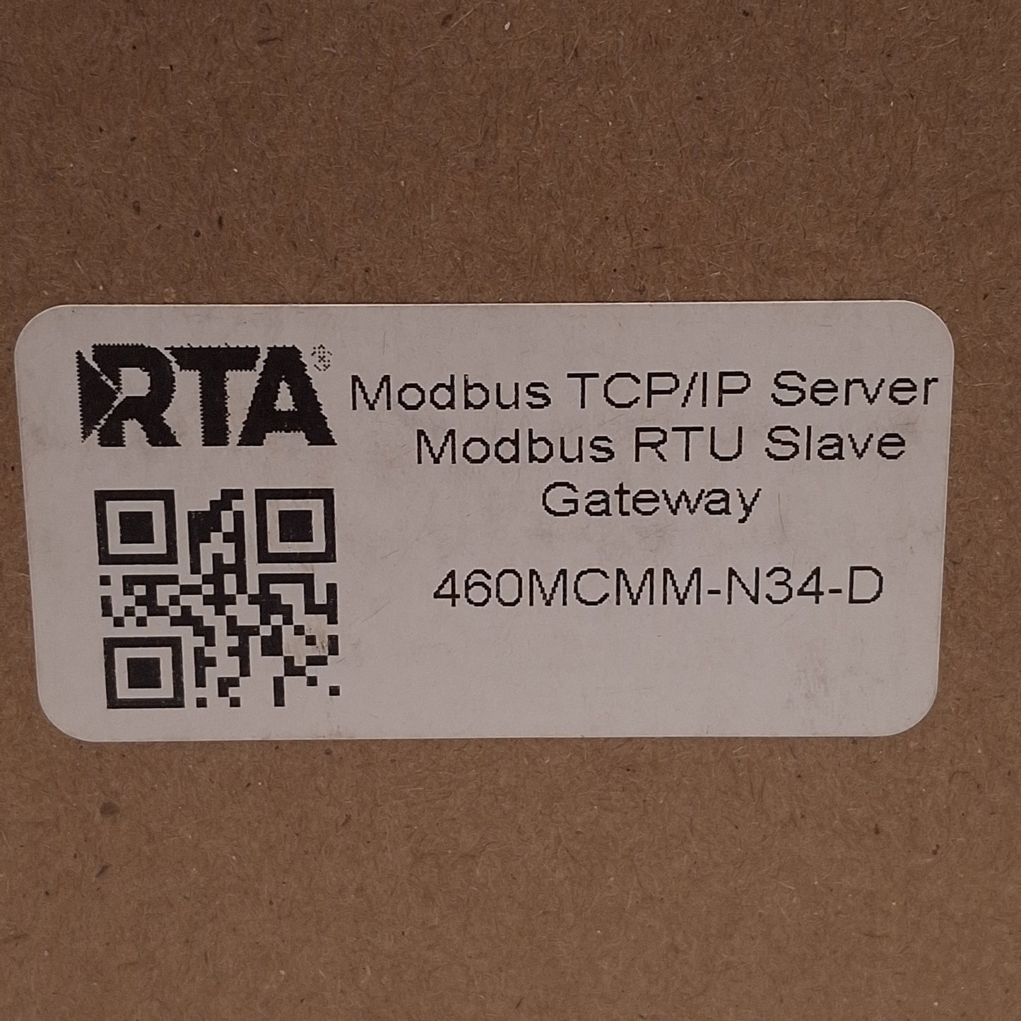 New – Open box RTA 460MCMM-N34-D Modbus TCP/IP Server to Modbus RTU Slave Gateway, 12-24VDC